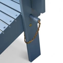 Alice's Garden Fauteuils De Jardin Fauteuil De Jardin Pliable En Eucalyptus Bleu Grisé -Fauteuils de jardin Soldes Boutique fauteuil de jardin pliable en eucalyptus bleu grise 4