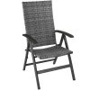 Tectake Fauteuils De Jardin Fauteuil De Jardin Pliable MELBOURNE Gris -Fauteuils de jardin Soldes Boutique fauteuil de jardin pliable melbourne gris