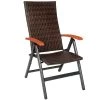 Tectake Fauteuils De Jardin Fauteuil De Jardin Pliable MELBOURNE Marron -Fauteuils de jardin Soldes Boutique fauteuil de jardin pliable melbourne marron