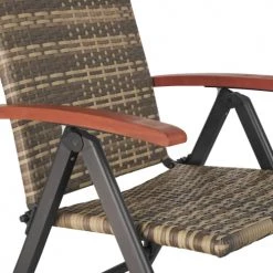 Tectake Fauteuils De Jardin Fauteuil De Jardin Pliable MELBOURNE Marron Naturel -Fauteuils de jardin Soldes Boutique fauteuil de jardin pliable melbourne marron naturel 3
