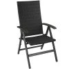 Tectake Fauteuils De Jardin Fauteuil De Jardin Pliable MELBOURNE Noir -Fauteuils de jardin Soldes Boutique fauteuil de jardin pliable melbourne noir