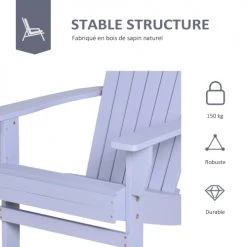 Outsunny Fauteuils De Jardin Fauteuil De Jardin Porte-gobelet Intégré Bois De Sapin Traité Gris 13 Outsunny Fauteuils De Jardin Fauteuil De Jardin Porte-gobelet Intégré Bois De Sapin Traité Gris -Fauteuils de jardin Soldes Boutique fauteuil de jardin porte gobelet integre bois de sapin traite gris 5