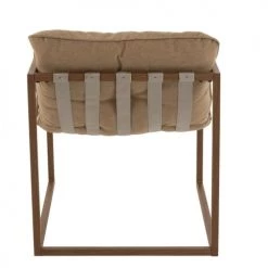 Jolipa Fauteuils De Jardin Fauteuil De Jardin Relax Métal Bois Foncé/beige -Fauteuils de jardin Soldes Boutique fauteuil de jardin relax metal bois fonce beige 2