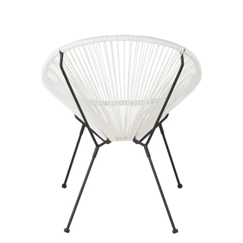 Maisons Du Monde Fauteuils De Jardin Fauteuil De Jardin Rond En Résine Blanche 6 Maisons Du Monde Fauteuils De Jardin Fauteuil De Jardin Rond En Résine Blanche – Image 4