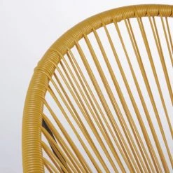 Maisons Du Monde Fauteuils De Jardin Fauteuil De Jardin Rond En Résine Jaune Moutarde -Fauteuils de jardin Soldes Boutique fauteuil de jardin rond en resine jaune moutarde 1000 3 19 219082 3