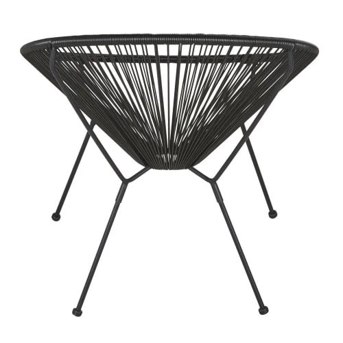 Maisons Du Monde Fauteuils De Jardin Fauteuil De Jardin Rond En Résine Noire 6 Maisons Du Monde Fauteuils De Jardin Fauteuil De Jardin Rond En Résine Noire – Image 4