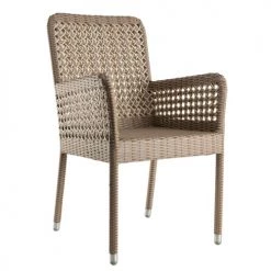 Kok Maison Chaises De Jardin Fauteuil De Jardin Sans Coussin En Résine Gris