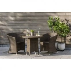 Kok Maison Fauteuils De Jardin Fauteuil De Jardin Tressé En Résine Marron -Fauteuils de jardin Soldes Boutique fauteuil de jardin tresse en resine marron 3