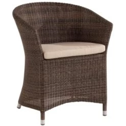 Kok Maison Fauteuils De Jardin Fauteuil De Jardin Tressé En Résine Marron -Fauteuils de jardin Soldes Boutique fauteuil de jardin tresse en resine marron 4