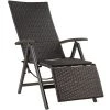 Tectake Fauteuils De Jardin Fauteuil De Relaxation Pliable Avec Repose-pieds Noir -Fauteuils de jardin Soldes Boutique fauteuil de relaxation pliable avec repose pieds noir