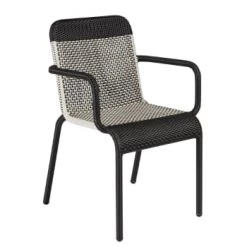 Kok Maison Chaises De Jardin Fauteuil De Table De Jardin En Résine Marron Foncé -Fauteuils de jardin Soldes Boutique fauteuil de table de jardin en resine marron fonce 4