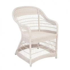 Kok Maison Chaises De Jardin Fauteuil De Table En Résine Blanc Cassé