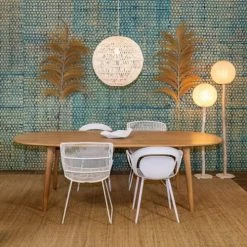 Now’s Home Fauteuils De Jardin Fauteuil De Table Intérieur/extérieur Blanc -Fauteuils de jardin Soldes Boutique fauteuil de table interieur exterieur blanc 4