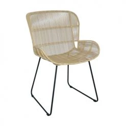 Now’s Home Fauteuils De Jardin Fauteuil De Table Marron