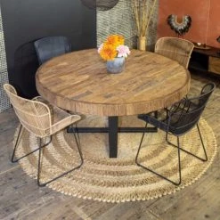 Now’s Home Fauteuils De Jardin Fauteuil De Table Marron -Fauteuils de jardin Soldes Boutique fauteuil de table marron 5