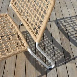 Arcane Fauteuils De Jardin Fauteuil Détente De Jardin En Corde Et Acier Naturel -Fauteuils de jardin Soldes Boutique fauteuil detente de jardin en corde et acier naturel 3