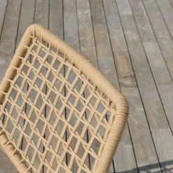 Arcane Fauteuils De Jardin Fauteuil Détente De Jardin En Corde Et Acier Naturel -Fauteuils de jardin Soldes Boutique fauteuil detente de jardin en corde et acier naturel 4