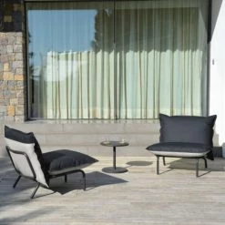 Arcane Fauteuils De Jardin Fauteuil Détente Imperméable Noir Et Blanc -Fauteuils de jardin Soldes Boutique fauteuil detente impermeable noir et blanc 3