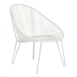 Now’s Home Fauteuils De Jardin Fauteuil En Aluminium Blanc