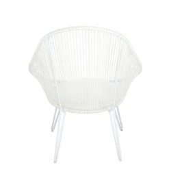 Now’s Home Fauteuils De Jardin Fauteuil En Aluminium Blanc -Fauteuils de jardin Soldes Boutique fauteuil en aluminium blanc 3
