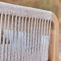 Kerama Fauteuils De Jardin Fauteuil En Bois D'acacia Marron Clair Et Corde Tressée -Fauteuils de jardin Soldes Boutique fauteuil en bois d acacia marron clair et corde tressee 2