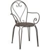 Aubry Gaspard Fauteuils De Jardin Fauteuil En Métal Blanc Métal Vieilli -Fauteuils de jardin Soldes Boutique fauteuil en metal blanc metal vieilli