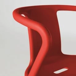 Oviala Fauteuils De Jardin Fauteuil En Plastique Rouge -Fauteuils de jardin Soldes Boutique fauteuil en plastique rouge 3