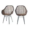 Rendez Vous Déco Fauteuils De Jardin Fauteuil En Rotin Naturel Foncé (lot De 2) -Fauteuils de jardin Soldes Boutique fauteuil en rotin naturel fonce lot de 2