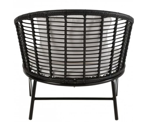 Meubles & Design Fauteuils De Jardin Fauteuil Extérieur Arrondi Avec Coussins Rembourré Beige 7 Meubles & Design Fauteuils De Jardin Fauteuil Extérieur Arrondi Avec Coussins Rembourré Beige – Image 5