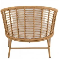 Meubles & Design Fauteuils De Jardin Fauteuil Extérieur Arrondi Avec Coussins Rembourré Beige 12 Meubles & Design Fauteuils De Jardin Fauteuil Extérieur Arrondi Avec Coussins Rembourré Beige -Fauteuils de jardin Soldes Boutique fauteuil exterieur arrondi avec coussins rembourre beige 4