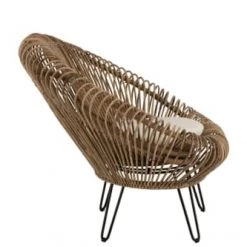 Hellin Fauteuils De Jardin Fauteuil Extérieur En Rotin Naturel -Fauteuils de jardin Soldes Boutique fauteuil exterieur en rotin naturel 4