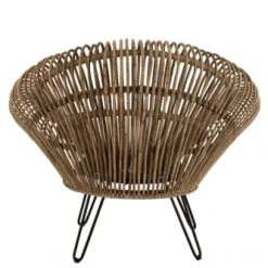 Hellin Fauteuils De Jardin Fauteuil Extérieur En Rotin Naturel -Fauteuils de jardin Soldes Boutique fauteuil exterieur en rotin naturel 5