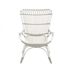 Sika Design Fauteuils De Jardin Fauteuil Haut Dossier En Alu Et Fibre Synthétique Blanc -Fauteuils de jardin Soldes Boutique fauteuil haut dossier en alu et fibre synthetique blanc 2