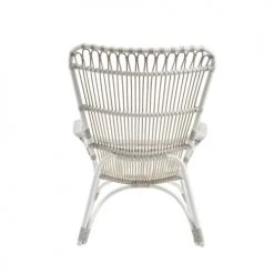 Sika Design Fauteuils De Jardin Fauteuil Haut Dossier En Alu Et Fibre Synthétique Blanc -Fauteuils de jardin Soldes Boutique fauteuil haut dossier en alu et fibre synthetique blanc 3