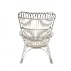 Sika Design Fauteuils De Jardin Fauteuil Haut Dossier En Alu Et Fibre Synthétique Blanc -Fauteuils de jardin Soldes Boutique fauteuil haut dossier en alu et fibre synthetique blanc 4