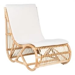 Meubles & Design Fauteuils De Jardin Fauteuil Lounge En Rotin Avec Coussin