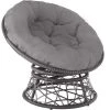 Tectake Fauteuils De Jardin Fauteuil Papasan En Rotin Gargano Rotatif Gris 1 Tectake Fauteuils De Jardin Fauteuil Papasan En Rotin Gargano Rotatif Gris -Fauteuils de jardin Soldes Boutique fauteuil papasan en rotin gargano rotatif gris