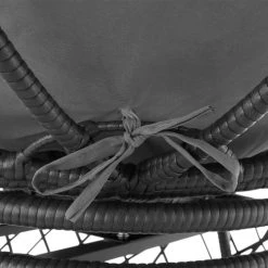 Tectake Fauteuils De Jardin Fauteuil Papasan En Rotin Gargano Rotatif Noir -Fauteuils de jardin Soldes Boutique fauteuil papasan en rotin gargano rotatif noir 5