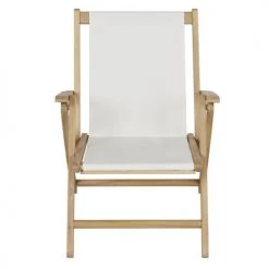 Maisons Du Monde Fauteuils De Jardin Fauteuil Pliant En Bois D'acacia Massif Et Toile écrue -Fauteuils de jardin Soldes Boutique fauteuil pliant en bois d acacia massif et toile ecrue 1000 4 33 219219 2