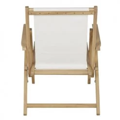 Maisons Du Monde Fauteuils De Jardin Fauteuil Pliant En Bois D'acacia Massif Et Toile écrue -Fauteuils de jardin Soldes Boutique fauteuil pliant en bois d acacia massif et toile ecrue 1000 4 33 219219 4