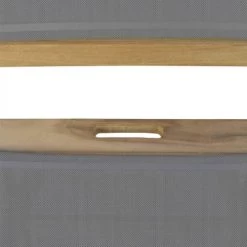 MOYCOR Fauteuils De Jardin Fauteuil Pliant En Tissu Gris Et Bois -Fauteuils de jardin Soldes Boutique fauteuil pliant en tissu gris et bois 5