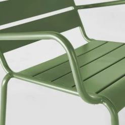 Oviala Fauteuils De Jardin Fauteuil Relax En Acier Vert Cactus -Fauteuils de jardin Soldes Boutique fauteuil relax en acier vert cactus 3