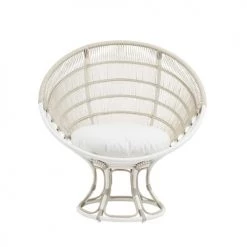 Sika Design Fauteuils De Jardin Fauteuil Rond En Aluminium Et Fibre Synthétique Blanc -Fauteuils de jardin Soldes Boutique fauteuil rond en aluminium et fibre synthetique blanc 5