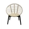 Meubletmoi Fauteuils De Jardin Fauteuil Rond Rotin Pieds Bois Massif Noir -Fauteuils de jardin Soldes Boutique fauteuil rond rotin pieds bois massif noir