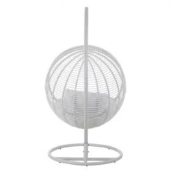 Meubles & Design Fauteuils De Jardin Fauteuil Suspendu Extérieur En Métal Blanc -Fauteuils de jardin Soldes Boutique fauteuil suspendu exterieur en metal blanc 3