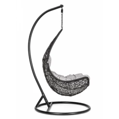 Bizzotto Fauteuils De Jardin Fauteuil Suspendu Sur Pied Noir -Fauteuils de jardin Soldes Boutique fauteuil suspendu sur pied noir 1