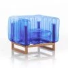 Mojow Fauteuils De Jardin Fauteuil Tpu Bleu Cristal Cadre En Bois -Fauteuils de jardin Soldes Boutique fauteuil tpu bleu cristal cadre en bois