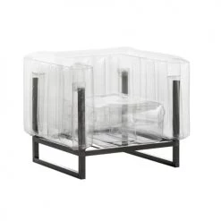 Mojow Fauteuils De Jardin Fauteuil Tpu Transparent Cadre En Aluminium