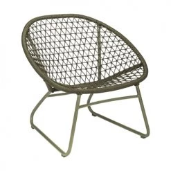 Now’s Home Fauteuils De Jardin Fauteuil Tressé Lounge Vert Olive