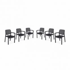 Alice's Garden Chaises De Jardin Fauteuils De Jardin En Résine Plastique - Graphite 13 Alice's Garden Chaises De Jardin Fauteuils De Jardin En Résine Plastique - Graphite -Fauteuils de jardin Soldes Boutique fauteuils de jardin en resine plastique graphite 5